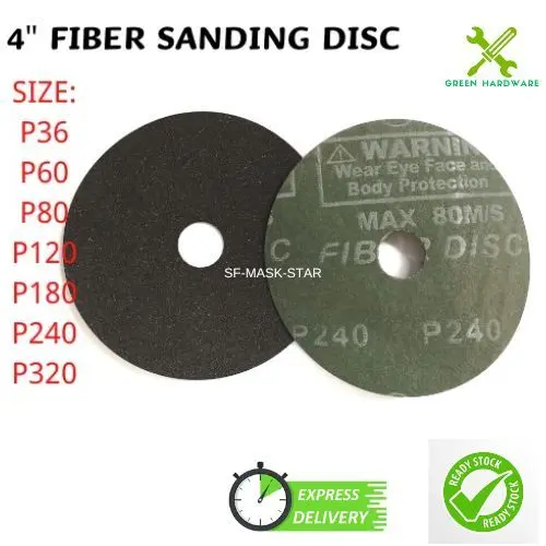 4" Fiber Sanding & Grinding Disc / Mata Grinder Kertas Pasir / Kertas Pasir Bulat Magita