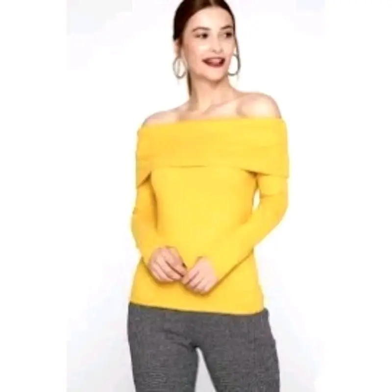 baju  Atasan sabrina rajut Wanita 1