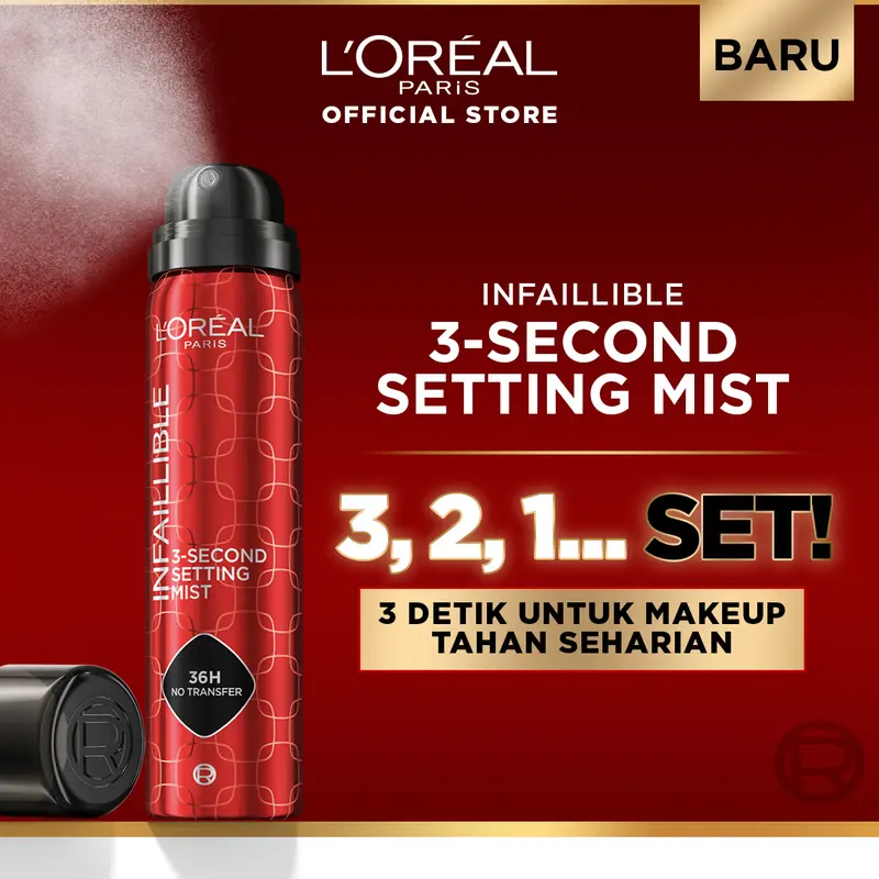 [PAKET HEMAT] L'Oreal Paris Infallible 32H Matte Cover Foundation + Setting Spray 1