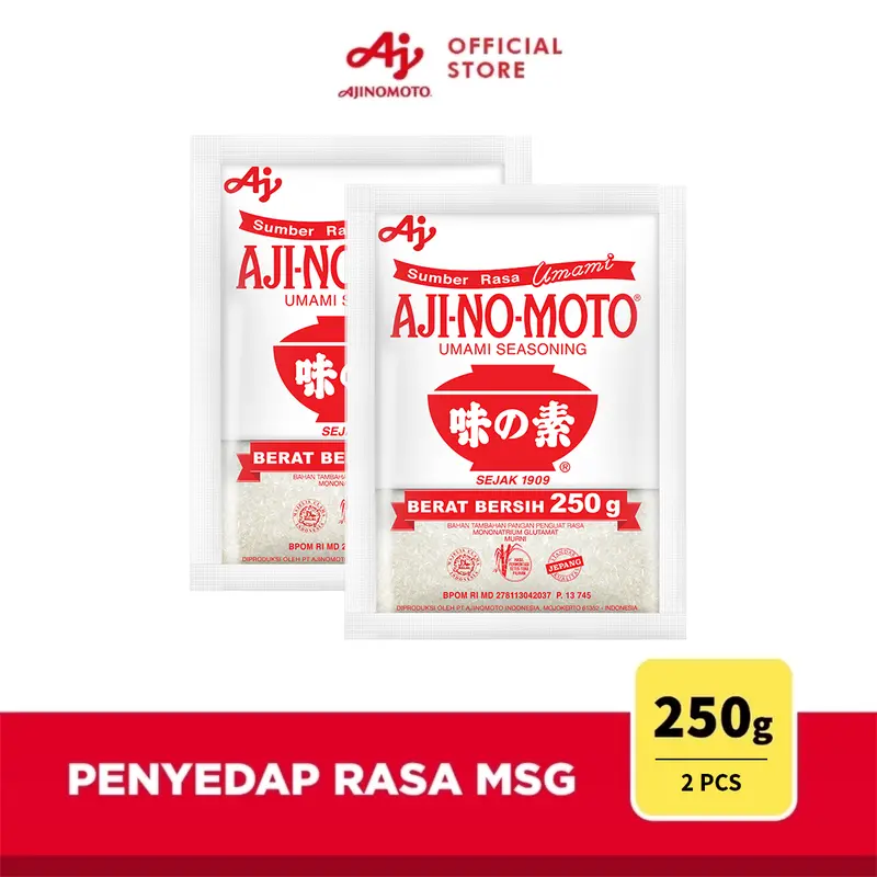 AJI-NO-MOTO Penyedap Rasa MSG Ajinomoto 250g (2 pcs) 1