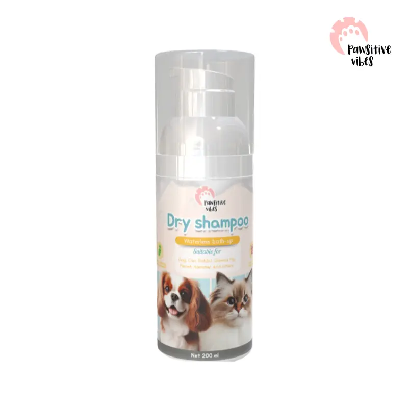 PET DRY SHAMPOO Anjing Kucing 200ml - Shampo Foam Tanpa Bilas - Shampo Kering Hewan Peliharaan 1