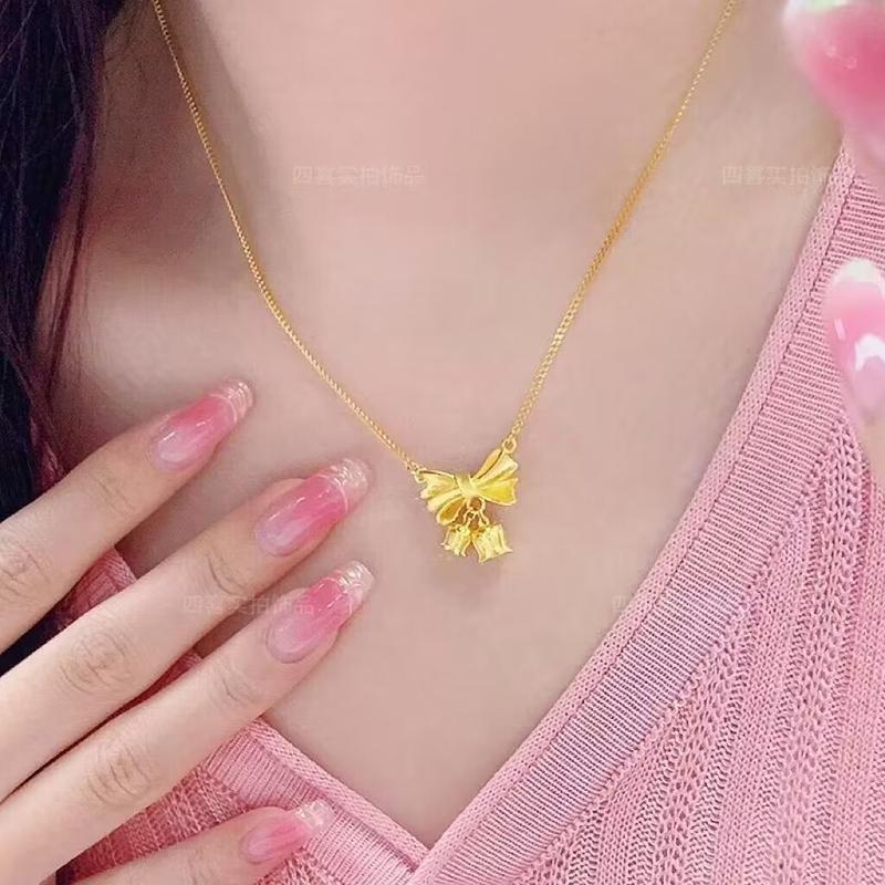 Vòng Cổ Hoa Phong Lan, Thiết Kế Nữ Hoàng Băng Giá Nơ Chuông, Dây Chuyền Cổ Áo Độc Đáo Thanh Lịch, Đang Di Chuyển, Thích Hợp Cho Nữ Trang Sức Women Cua Móc Khoá 1