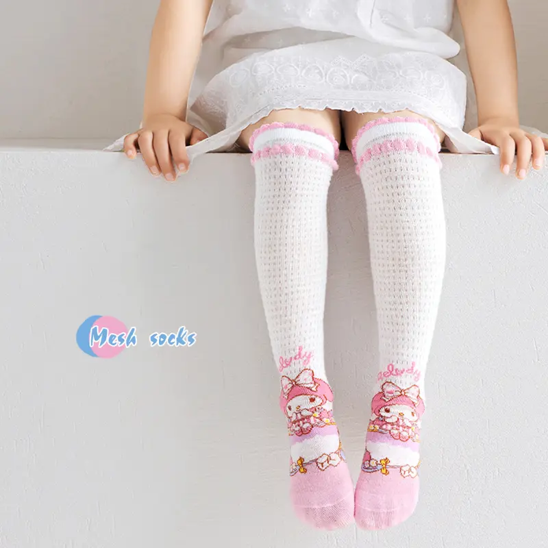Twinkle Margie Kaos Kaki Panjang Anak Kaos Kaki Selutut Sanrio Kuromi Melody Cinnamorol Fashion 4