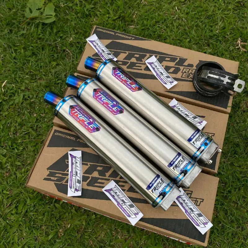 Silincer Knalpot Ninja 2tak R/RR/SS Original Triplespeed Premium Quality - Motorcycle 2