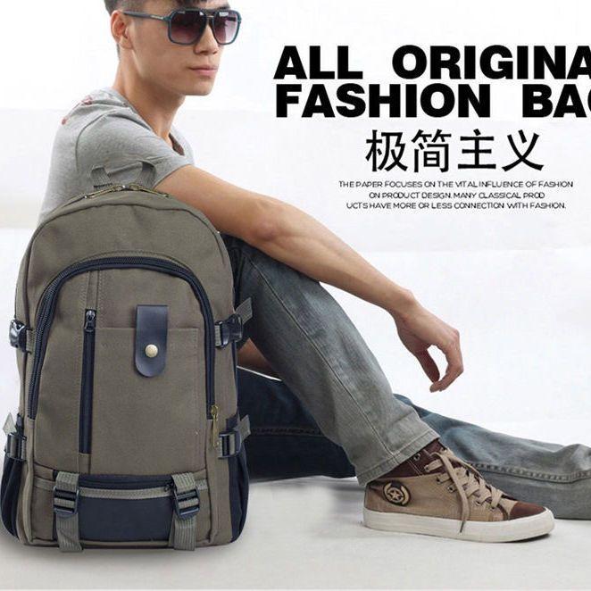 Balo vải canvas bền bỉ, sức chứa lớn—phong cách và thời thượng, phù hợp cho cả nam, nữ, sinh viên và người đi làm.