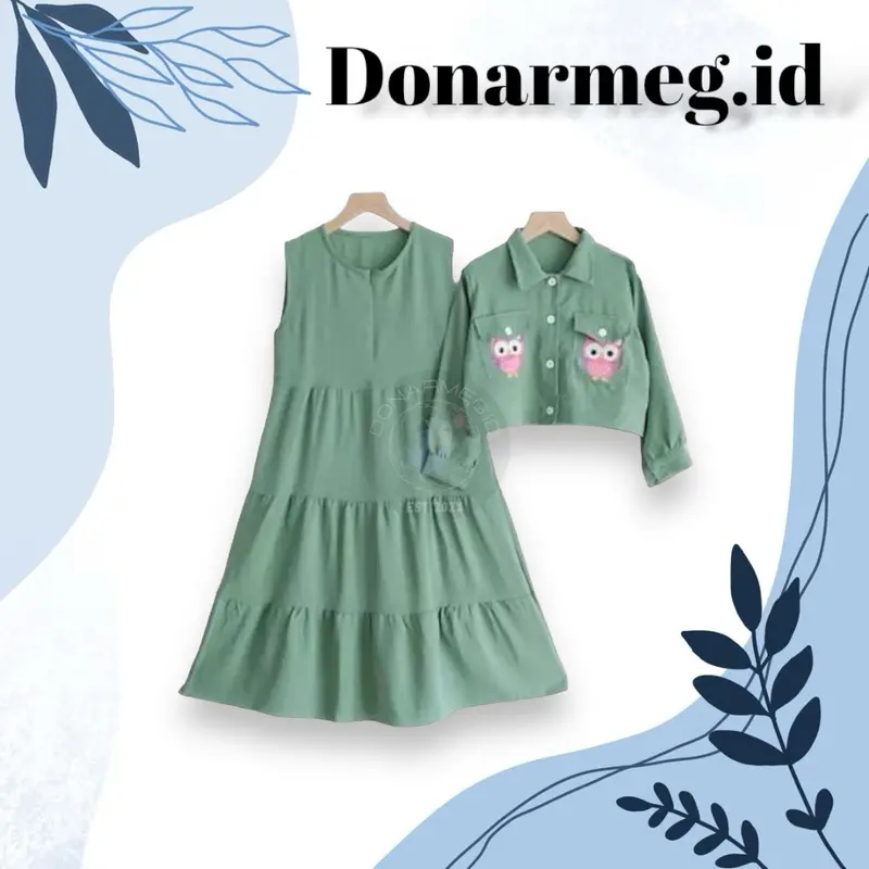 SETELAN AMALIA KIDS BAJU KEKINIAN ANAK PEREMPUAN BAHAN CRINKLE 6-14 TAHUN Fashion 2