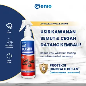 Genio Ant Blaster – Semprotan Pengusir Semut Aman Untuk Hewan Peliharaan dengan Wangi Aromatik