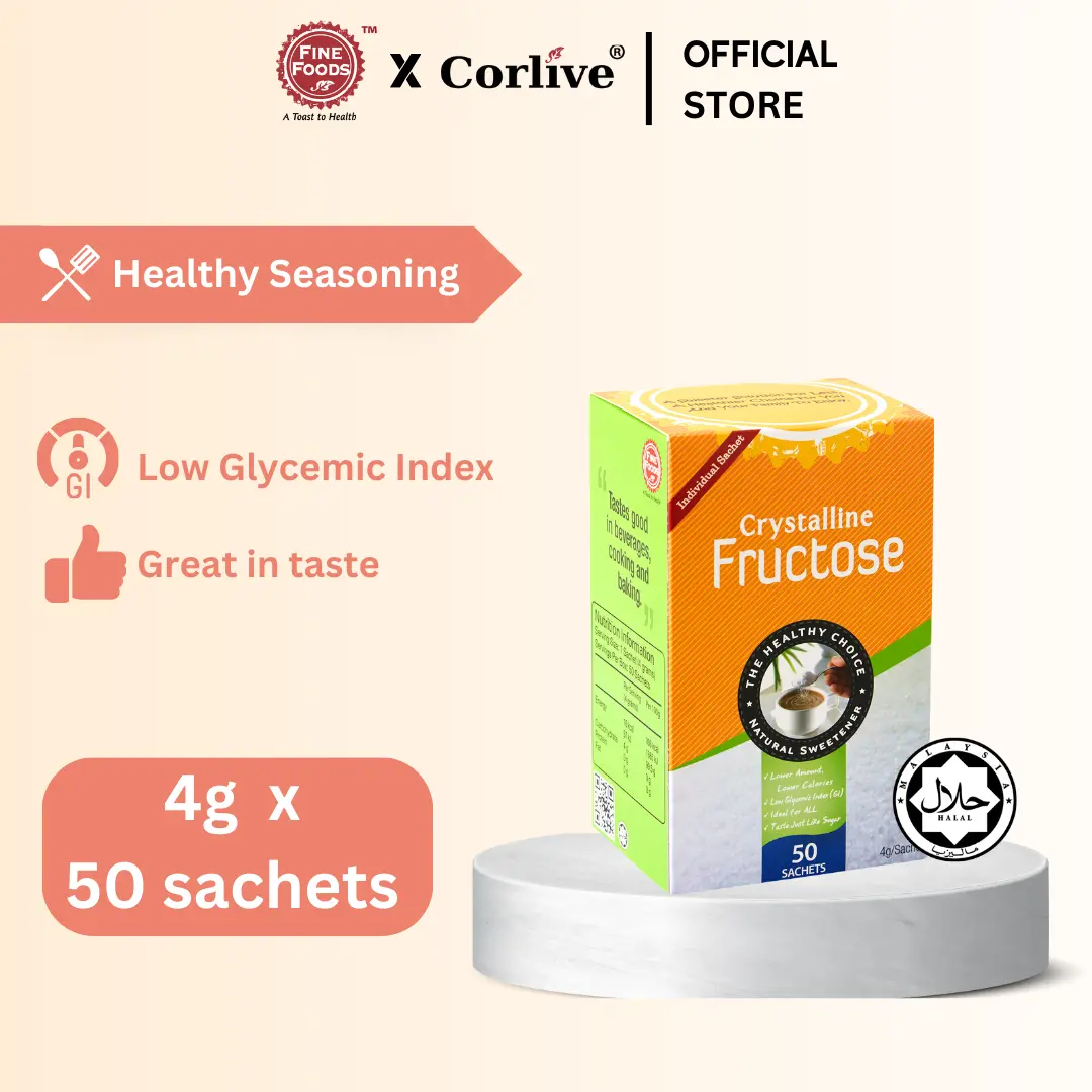 Fine Foods Pemanis Kristal Fruktosa 50s / Natura1 / Indeks Glikemik Rendah