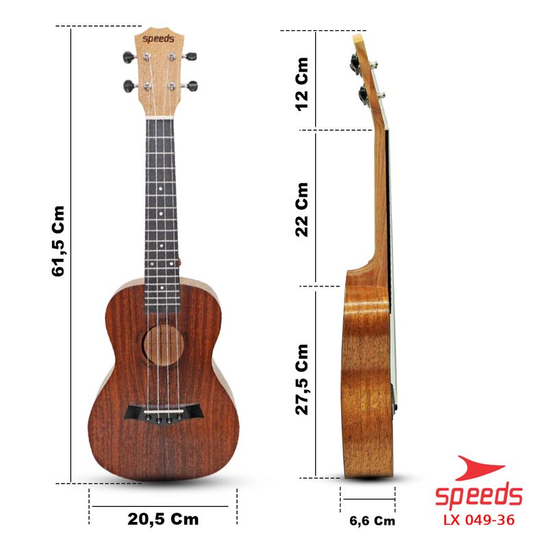 Ukulele Concert Ukulele 4 Senar Ukulele 24 Inch Akustik Kayu Premium SPEEDS 049-36 1