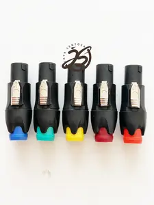 5 BUAH JACK SPEAKON DENGAN KUNCI 5 WARNA UPS NL4FC JACK MALE SPIKON NEUTRIK LIECHTENSTEIN UPS STABILIZER