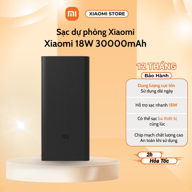 Pin sạc dự phòng Xiaomi 18W Power Bank 30000mAh