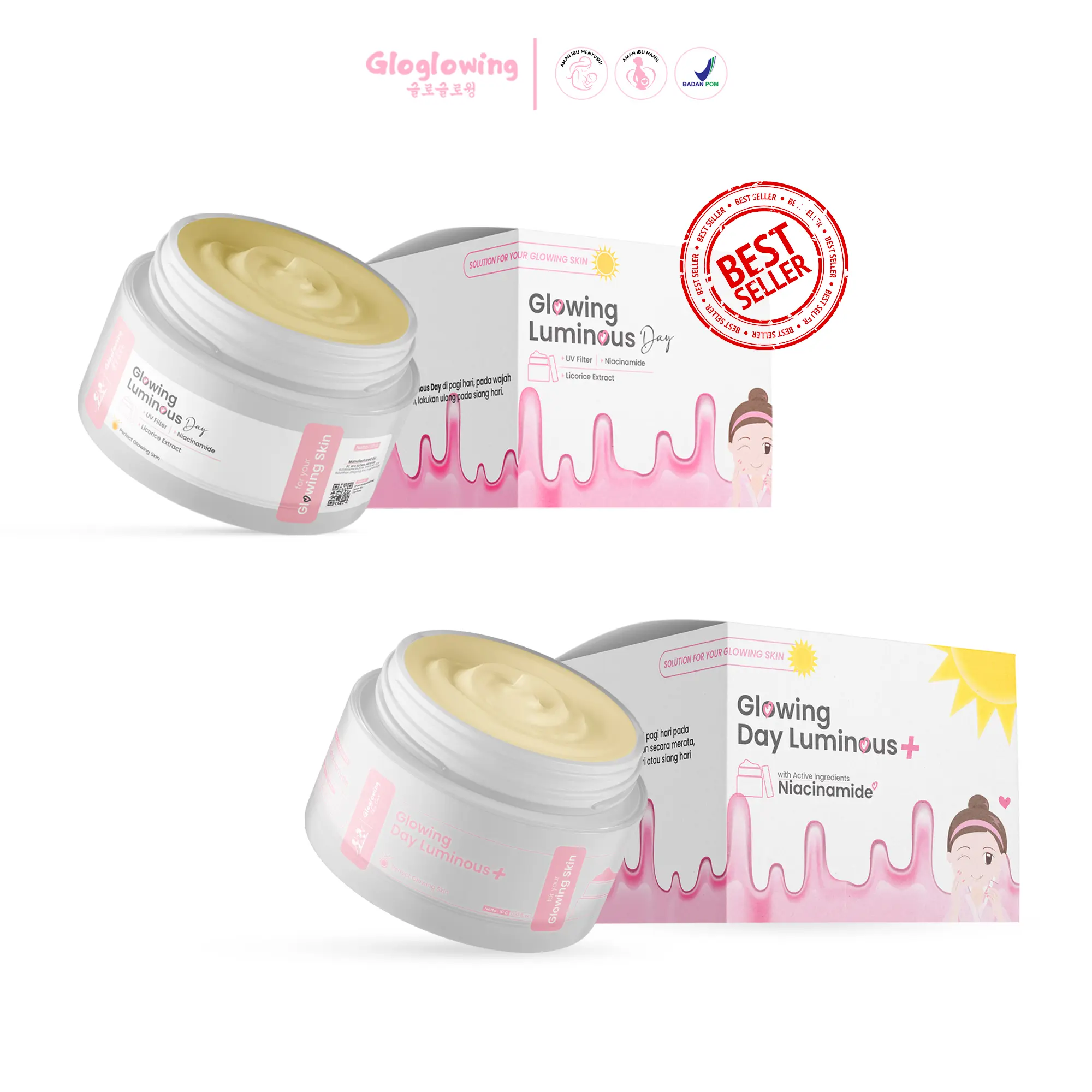 GLOGLOWING Glowing Luminous Day 10g - Day Cream Wajah
