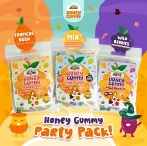 Alamii Honey Gummy - Party Pack 20 x 10g / Permen Gummy Sehat Hampers Goodiebag Halloween Edition