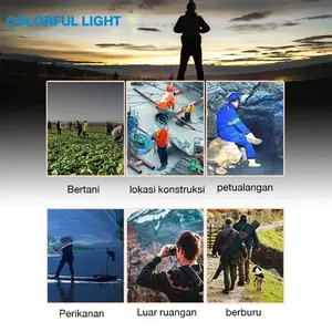 【COD】Senter Kepala Super Terang Anti Air Senter Kepala Zoom 1000 Lumen 150 Watt