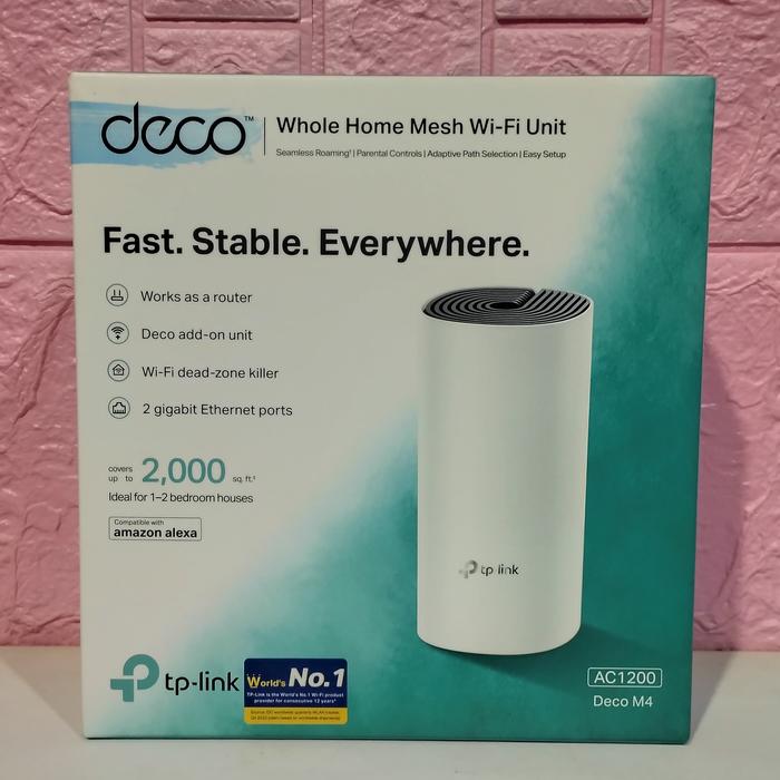 Gambar TP-LINK DECO M4 AC1200 Tplink Whole Home Mesh Wi-Fi System (1 PACK) dari Aquarius Ofc Kota Administrasi Jakarta Barat Tokopedia