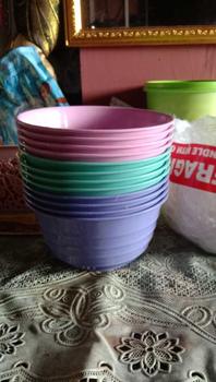 Product Review of (12 PCS) MANGKOK ESTETIK / MANGKOK PLASTIK MURAH / MANGKOK AESTHETIC / MANGKUK SET / UNGU / HIJAU / PINK from L**♍ 2