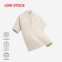 Gambar DUHA Kemeja Polo Linen Lengan Pendek - Sand - Qawi - L dari Duha Muslim Wear Kota Tangerang 1 Tokopedia