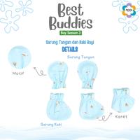 Gambar NOVA - Sarung Tangan Dan Sarung Kaki Bayi (1 Pack) - Boy Series - Goofy Bear dari nova baby Kota Bandung 2 Tokopedia