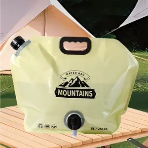 Kantong Air Minum Lipat Portable 8 Liter - Water Bag Camping Hiking Wadah Air Outdoor | COD