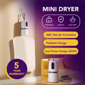 Pengering Pakaian Portabel Bisa Dilipat Dengan Pengaturan Suhu Cerdas Solusi Cepat Dan Efisien Untuk Traveler ,Rumah Tangga Dan Di Musim Hujan