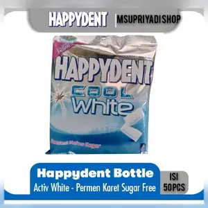 Happydent isi 50 pcs × 2,8g Gum snack murah permen
