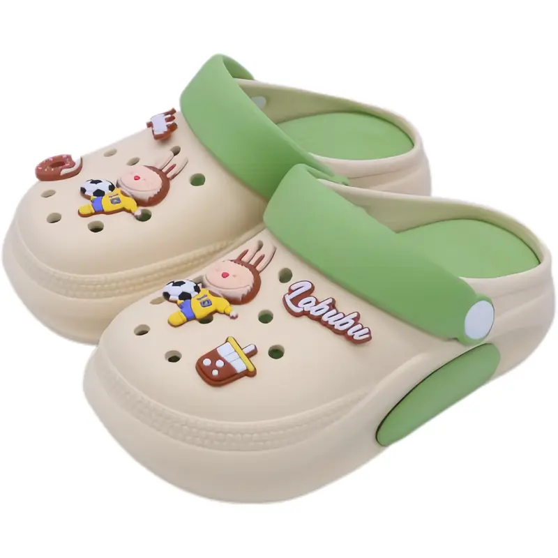 Comanier Wedges Platform EVA Square Toe Classic Bae Clog  Sepatu Sendal Baim Sandal Kodok 6