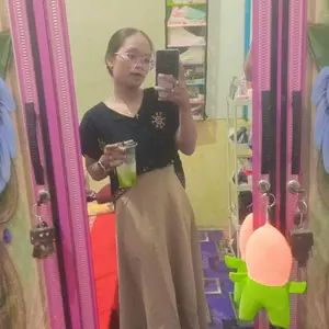 Severli FUJI Midi Maxi Skirt | Rok Kerja | Rok Wanita Korean Style Formal Casual | Rok High Waist Flowy Tebal Pinggang Karet Panjang