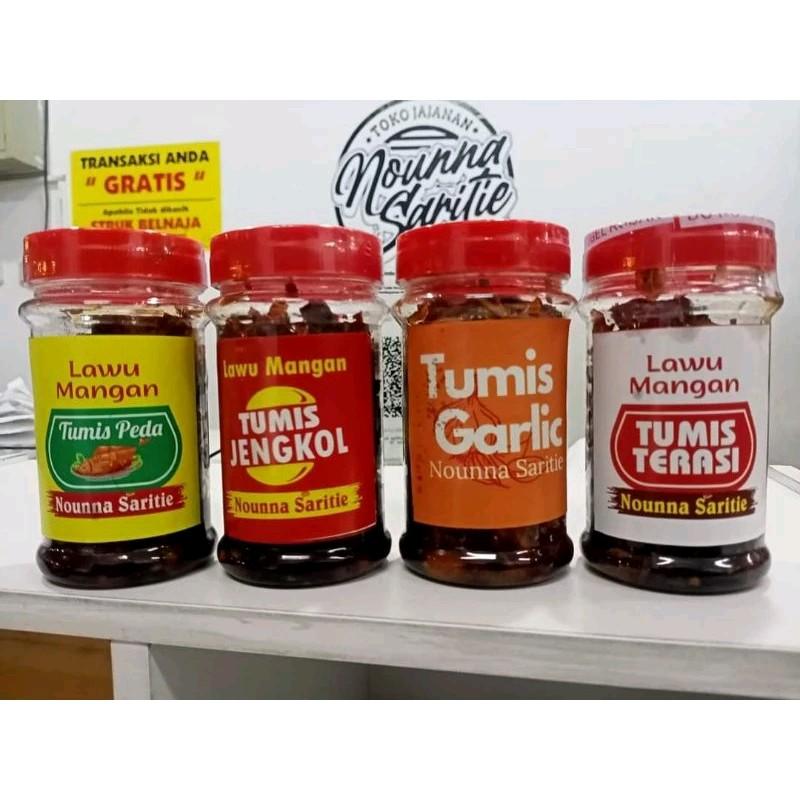 NOUNNA SARITIE, SAMBEL CUMI ENAK,TUMIS TRASI,TUMIS PEDA,TUMIS JENGKOL,COCOK BUAT TEMEN NASI DAN LAUK 0