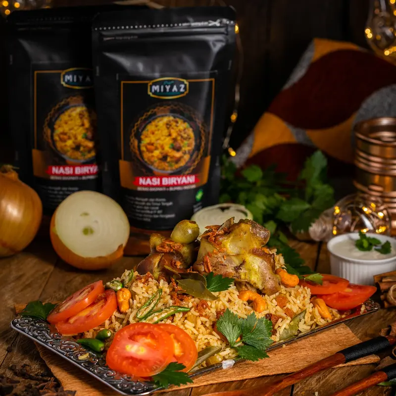 Paket Beras Basmati Miyaz 200gr Bumbu Rempah Nasi Kebuli, Briyani, Mandhi, Bukhari, Kabsa Instan Sehat 8