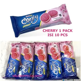 [VLN]Biskitop COOKIES Sandwich Isi 50g - Cookies sandwich Black Cookies/Tiramisu/Vanilla Mil/ Cherry 1 Pack Isi 10 lezat dan nikmat 5