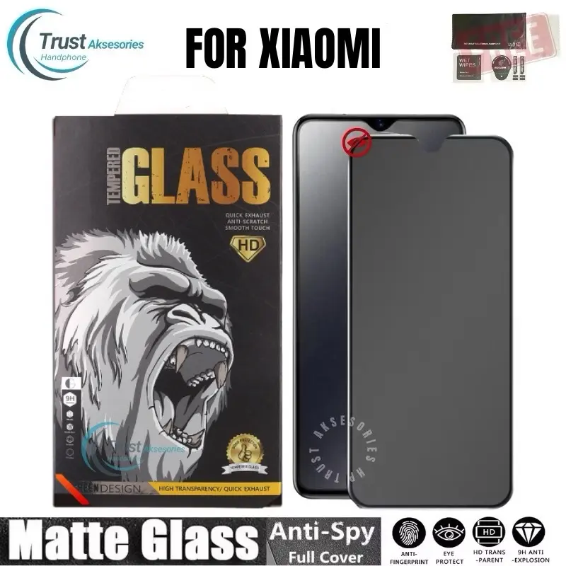 FOR XIAOMI TEMPERED GLASS MATTE SPY REDMI NOTE 13/13 PRO/13 PRO 5G/12 PRO/12 PRO 5G/12/11 PRO/11/11S/10 PRO/10/10S/10 5G/10/9 PRO/9/8 PRO/8/7/7PRO/6 0