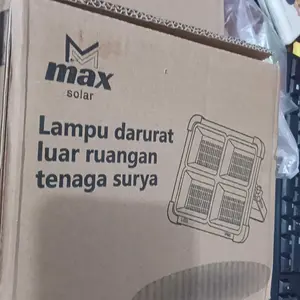 【MAX SOLAR】“SOLUSI UNTUK GANGGUAN LISTRIK: Lampu Darurat LED Surya 5000WATT”｜Cahaya Kuat & Tahan Lama｜Lampu Darurat Surya Profesional｜Portabel & Tahan Air untuk Camping dan Outdoor