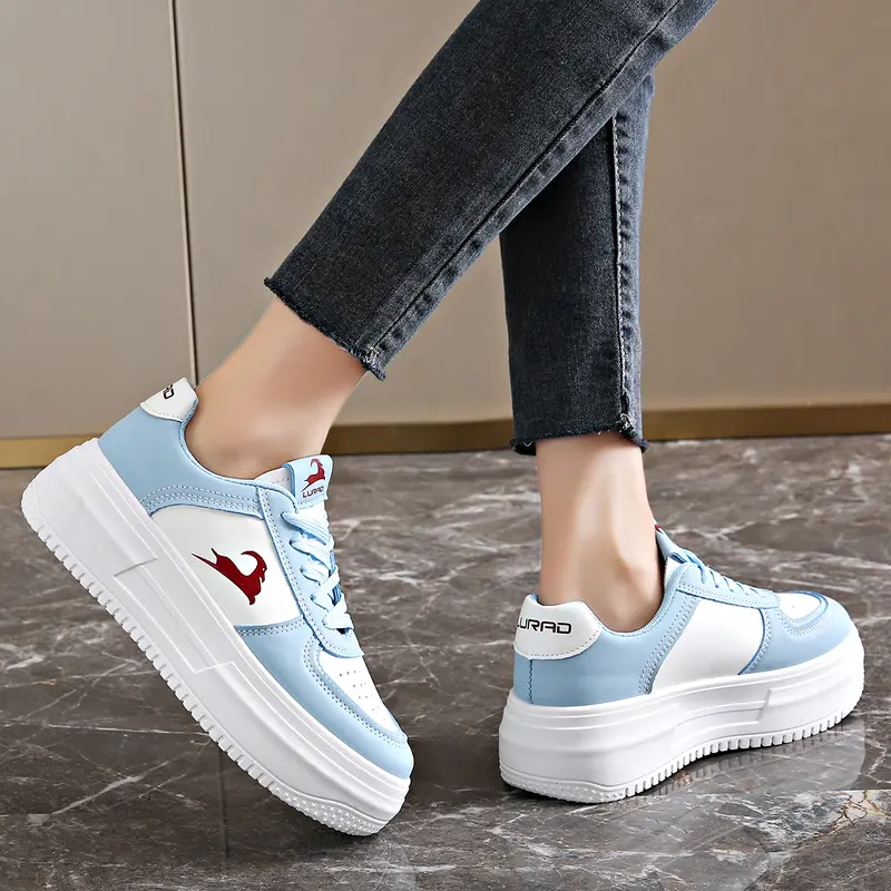 LURAD Sepatu Wanita Sol Empuk Non Slip Sneakers Cewek Simple Stylist Fashion Shoes Wanita Modis WL2491 Casual Karet Sport Olahraga 6