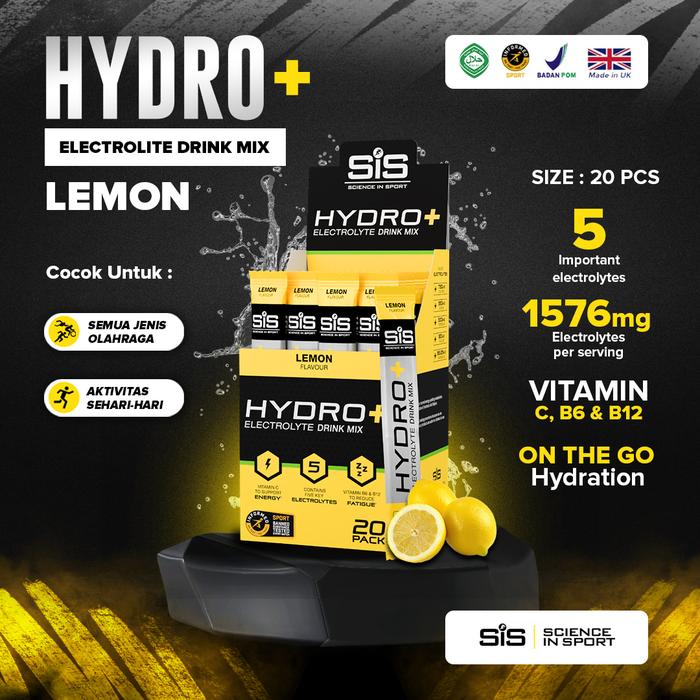 Gambar SIS Hydro+ Electrolite Drink Mix Powder 1 Box 20 sachet - Lemon dari SIS GO Indonesia Kota Administrasi Jakarta Barat 4 Tokopedia