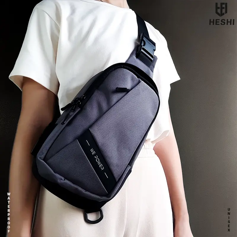 Tas selempang pria/wanita Keren 2024 Slingbag Casual OOTD Waterproof LEOSL02 Pinggang
