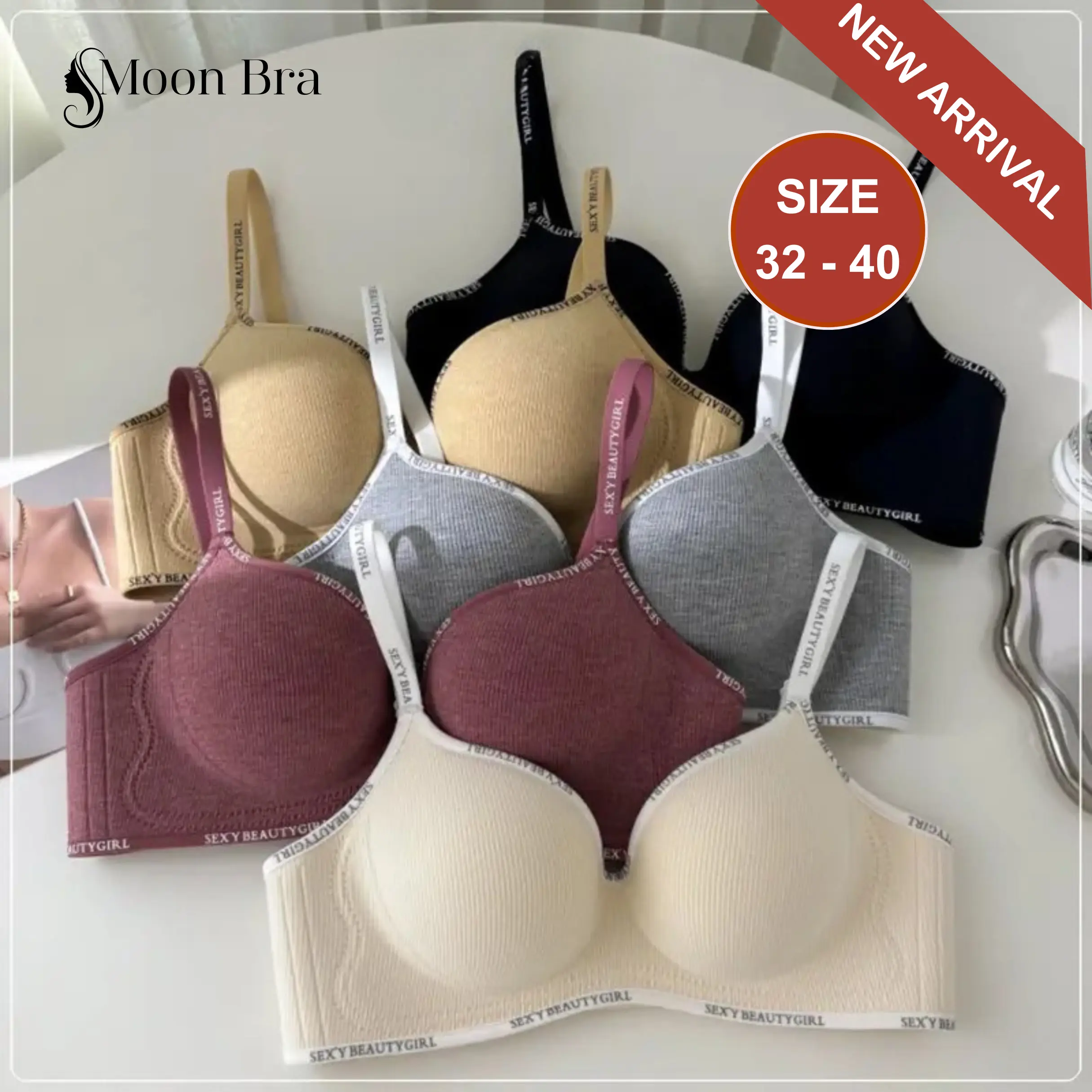 [AS502] [SIZE 32-40] [MÚT 3 & 5CM] Áo Lót Nữ Đúc Su Mút Dày 3 & 5CM Không Gọng Mềm Mại Thoải Mái Nâng Đẩy Vòng 1, Áo Ngực Đệm Dày Tạo Khe Vòng 1