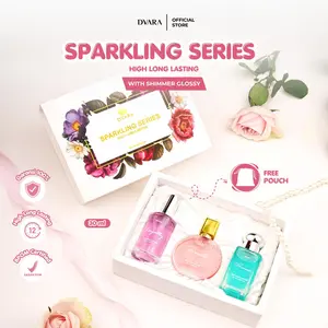 (EXCLUSIVE LARISSA) HIGH LONG LASTING SPARKLING SERIES ISI 3 BOTOL PARFUM WANGI TAHAN LAMA Perfume Box Wanita Lemon Bau Peach Orange Black PARFUM CEWEK WANITA
