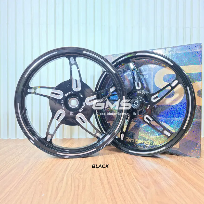 AXIO VELG BINTANG LAUT MODEL KSPEED RING 14 CNC Plug and Play untuk Vario 125, Vario 150, Beat, Vario 110, Mio Sporty, dan Mio Smile dengan Desain Unik dan Warna Menarik 1