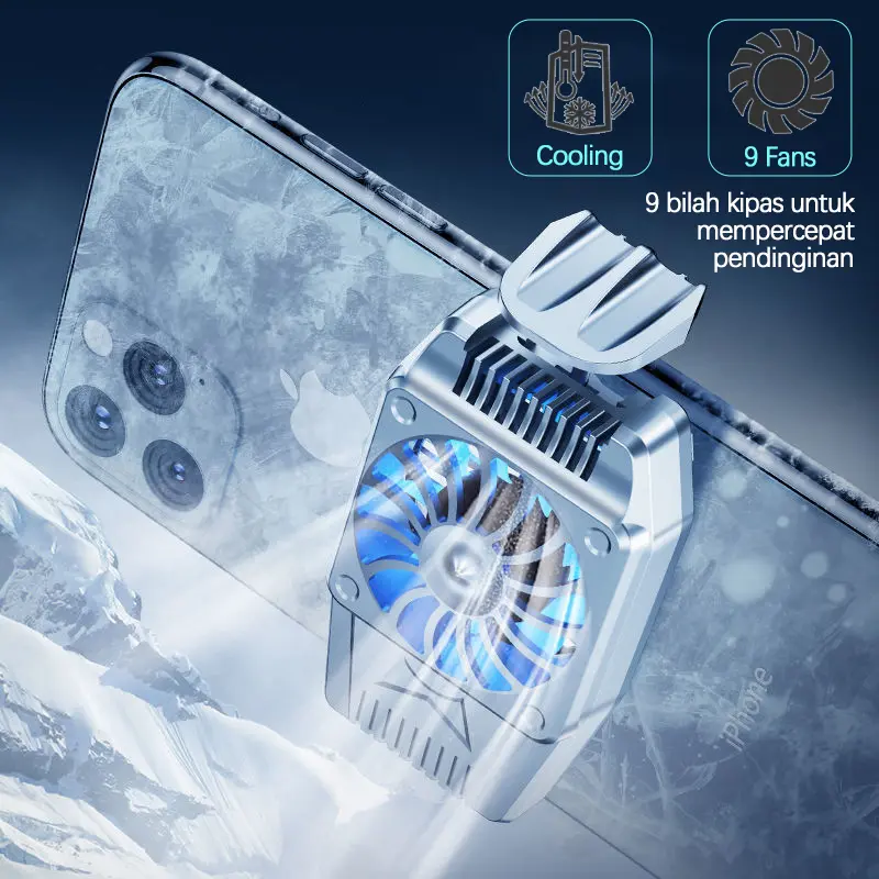 Fancooler Pendingin Hp Radiator Coolingfan Gaming Cooler For Mobile Phone Gamepad Gaming Holder 5