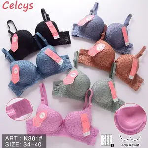 Bra Celcys K301 | Cup Kecil Pakai Kawat Full Brukat Lembut dan Nyaman