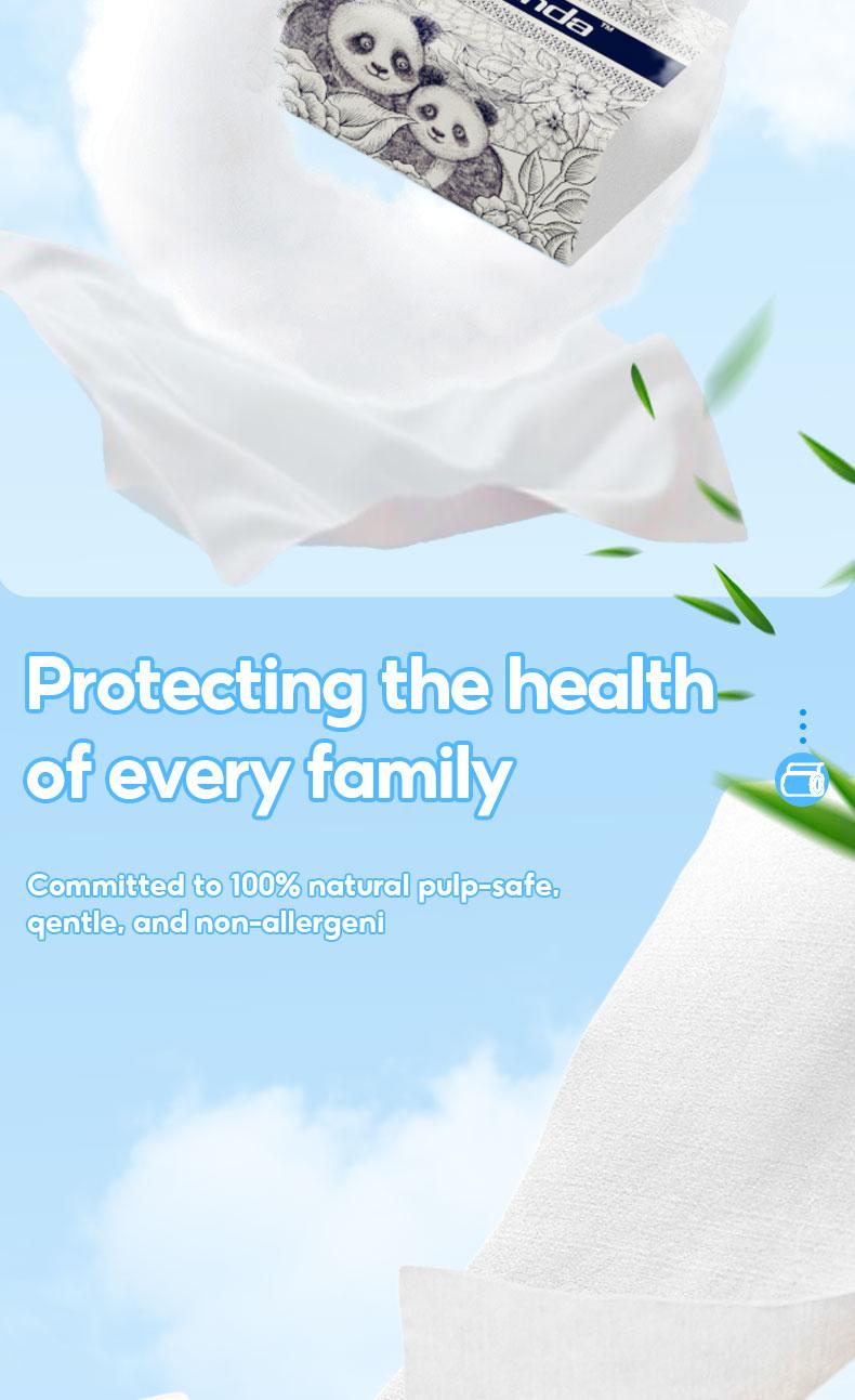 【16 Packs】RoyoPanda Tissue Soft Original Bamboo Pulp 4-Ply Soft Facial Tissue 296 Sheets 140×175mm Best Choice for Wedding Goodies Tissue & Doorgift for home, royotissue