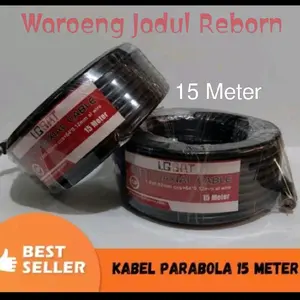 Kabel Coaxial RG6 Parabola LGSAT 15 Meter Konektor Cable lgsat 15 mtr dan HDMI to HDMI 1 Meter Kabel Berkualitas Terbaik Koneksi Stabil dan Jernih