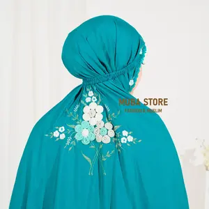 Mukenah Terusan Tile Timbul Dewasa JUMBO Rayon Premium by MUBA STORE