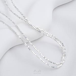 Vòng Tay Bạc Vỡ Hai Lớp Phong Cách Tinh Giản Thiết Kế Độc Đáo Lấp Lánh Tinh Tế Đeo Tầng Xu Hướng Thời Thượng Cho Phái Cá Tính