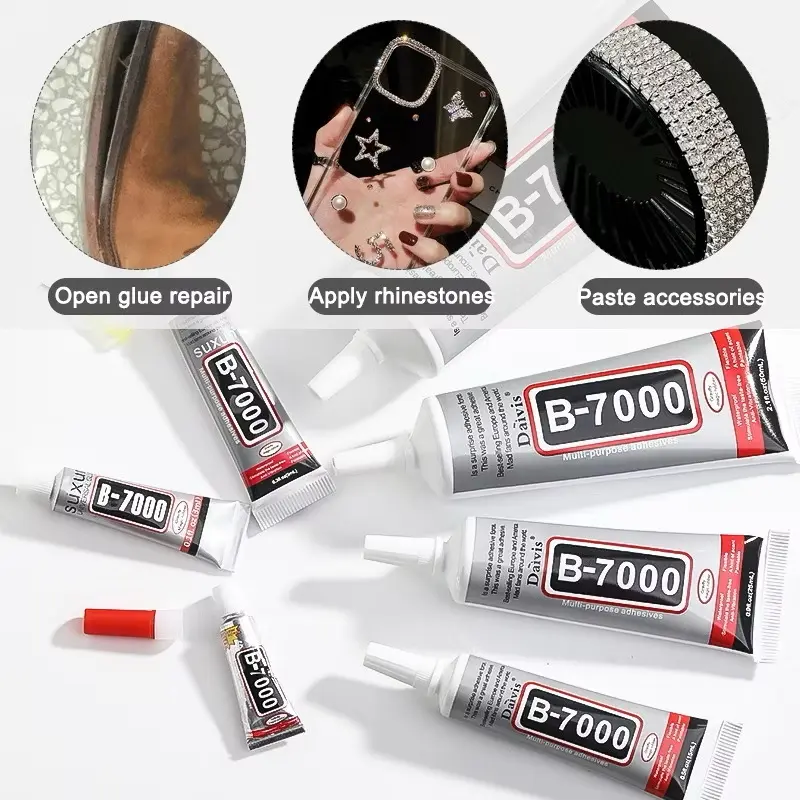 Lem Hitam T7000 Lem Bening B7000 Lem Serbaguna Lcd Touchscreen Handphone Gadget B7000 T7000 15ML 50ML  110ML High Quality 1