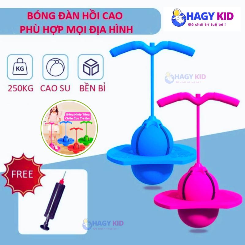  Bóng Nhảy Tăng Chiều Cao Bóng Nhảy Cao Su Đàn Hồi Tập Luyện Thể Dục Thể Thao Hagykid Bóng Nhún Đồ Chơi Vận Động 