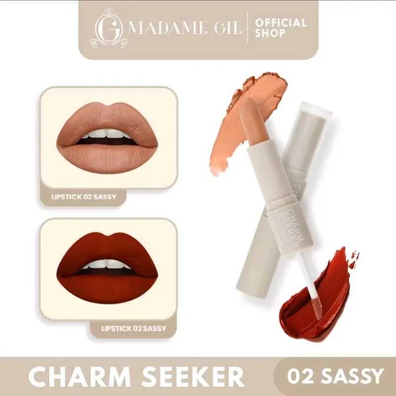 Bibir Lipbalm Kosmetik Charmseeeker Lipstik Ombre 2in1 Produk Wanita 4