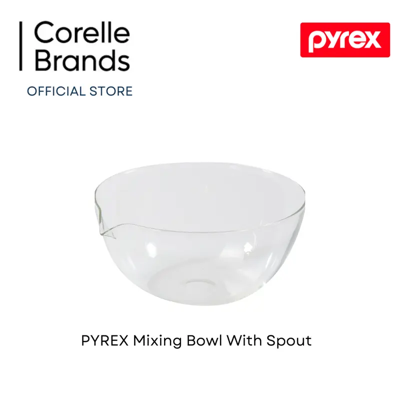 PYREX Mixing Bowl With Spout [# PX-B500/SG] Tableware TikTok