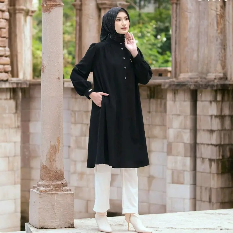 elena basic dress & Tunik by Aden hijab by Anggraeni Muslim 8