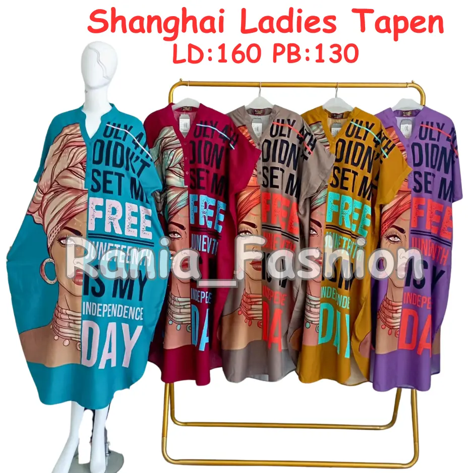 Daster Rania Fashion  motif SANGHAI LADIES  TAPEN Terbaru Viral
